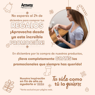Se acerca la navidad 🎁 y los promocionales que siempre has querido están esperando por ti. ¡Disfrútalos en familia 👨👨👧👦! Conócelos todos en el siguiente enlace: https://bit.ly/Promocionales_Amway #TuVidaComoTúLaQuieres