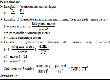 Pembahasan Contoh soal: Pembahasan soal besaran dan satuan