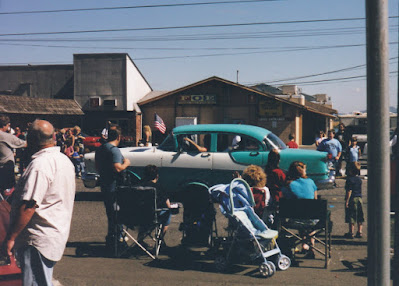 1955 Oldsmobile 4-Door Sedan in the Rainier Days in the Park Parade in Rainier, Oregon on July 12, 2003