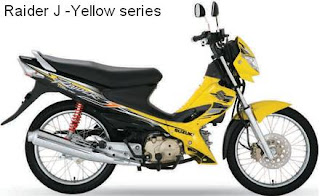 Suzuki Raider J yellow color