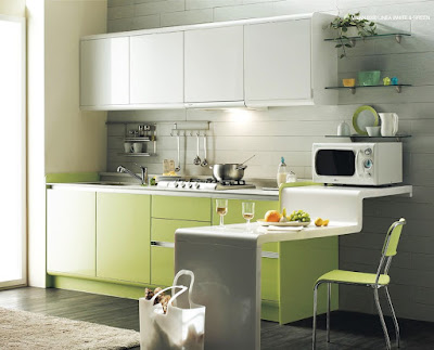 green eco-friendly kitchen