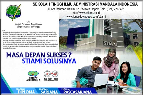 STIAMI Sekolah Tinggi Ilmu Administrasi Mandala Indonesia