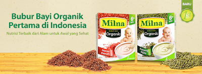 Milna Bubur Bayi Organik, MPASI Terbaik untuk Si Kecil