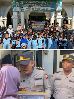 Siswa Latja SIP Angkatan 52 Bagikan Baksos Kepada Warga dan Puluhan Alquran ke Siswa Tahfidz Ponpes