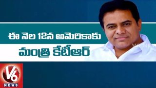 IT Minister KTR One Week US Tour Schedule
