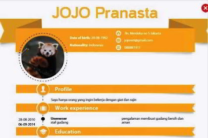 Cara Membuat Curriculum Vitae Online