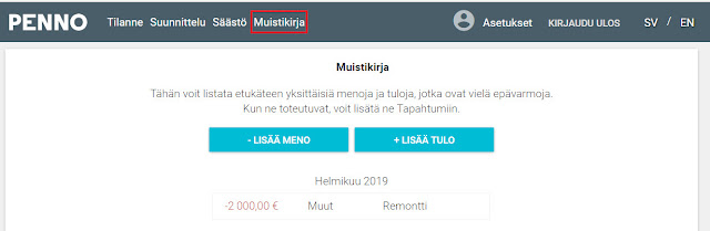 Penno muistikirja