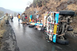 ब्रेक फेल झाल्याने पिकअप उलटली चांदसैली घाटात अपघात: आठ जखमी; तिघे गंभीर