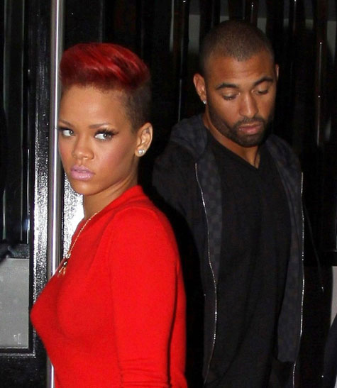 rihanna hot red hair. Rihanna matching hair and