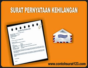 Gambar Contoh Surat Pernyataan Kehilangan