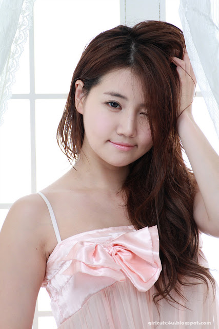 Han-Ga-Eun-Peach-Nightie-11-very cute asian girl-girlcute4u.blogspot.com