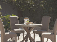 Beautiful Wood Patio Table With 4 Chairs