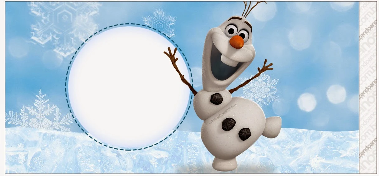 Olaf Free Printable Candy Bar Labels.