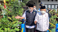 WAKIL PRESIDEN KE BANDUNG, APRESIASI URBAN FARMING DI CICENDO