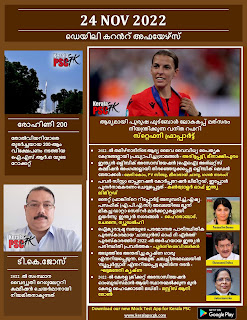 Daily Malayalam Current Affairs 24 Nov 2022