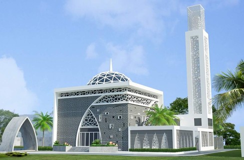 53 Model Desain Masjid Minimalis Modern Unik Terbaru 2019 