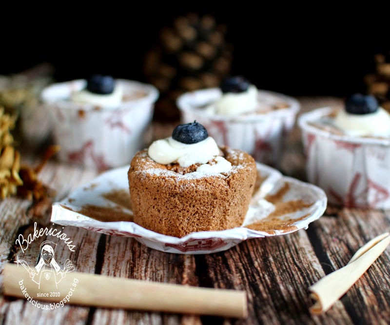 Chocolate Chiffon Cupcakes