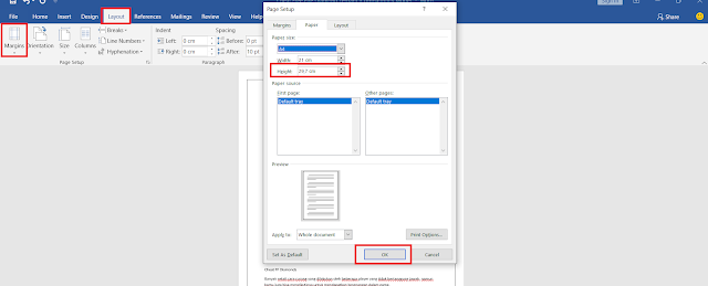 Cara Mengatur Page Border Agar Tidak Terpotong di Word