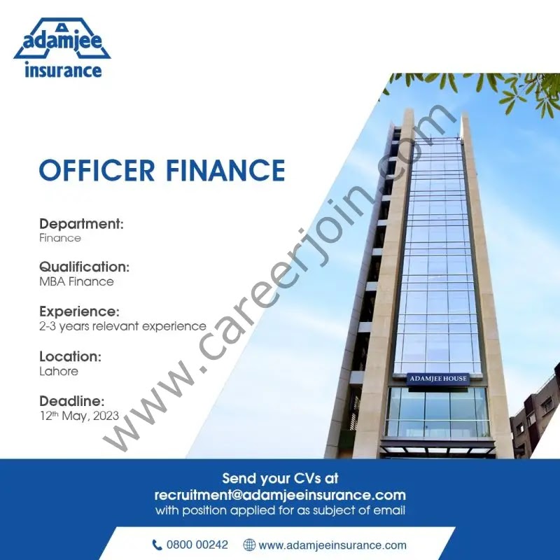 Adamjee Life Insurance Company Ltd Jobs 2023 - Latest Advertisement