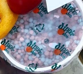 Dippin' Dots cotton candy flavored ice cream