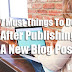 7 Must Things To Do After Publishing A New Blog Post 