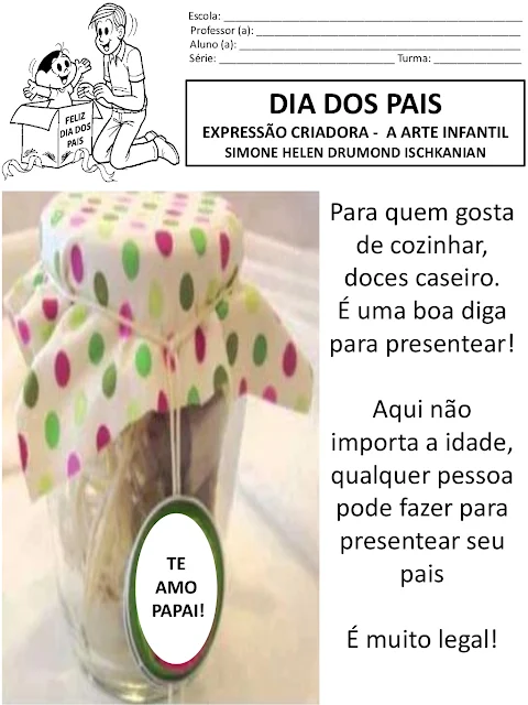 Ideias para o dia dos pais na escola