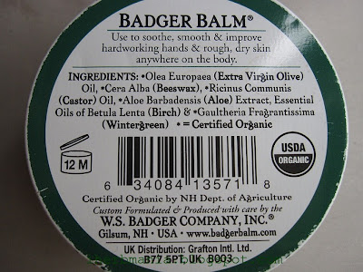 Iherb Badger Balm For Handworking Hands Ingredients Balsamo Manos