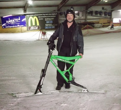 A Lenz Brawler skibike or ski bike at Alpincenter Bottrop