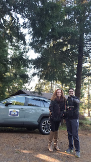 Olympia home inspector Jarrett Ferris with an agent after a successful home inspection