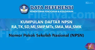 DAFTAR NPSN JAKARTA TIMUR RA,TK,SD,MI,SMP,MTs,SMA,MA,SMK