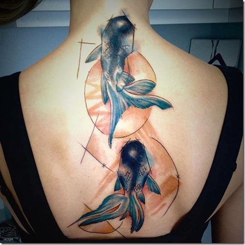 Tatuagens femininas para as costas 