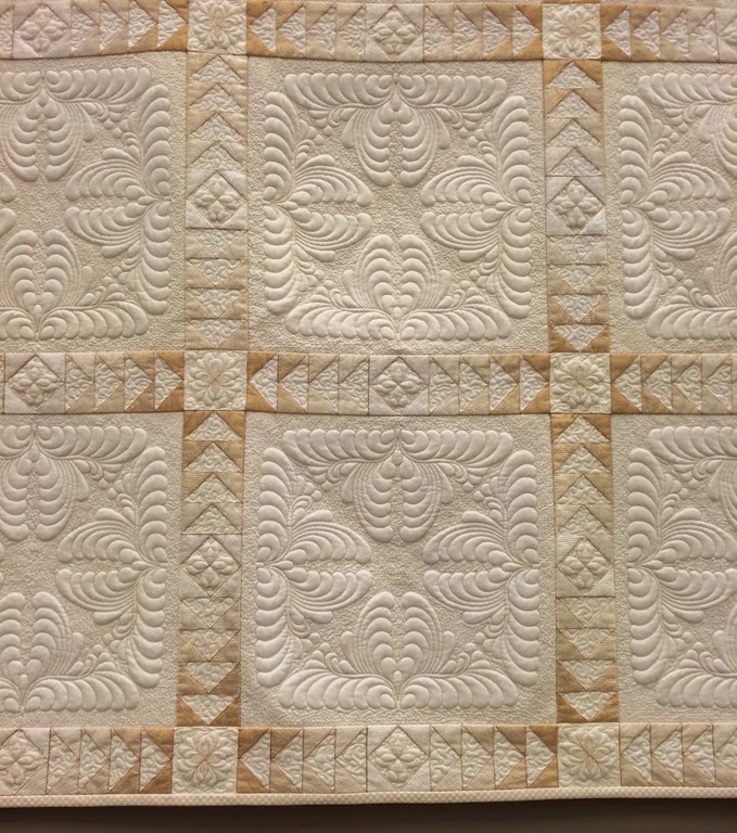 Details... Both the block and the sashing was digitized in 5D Design Creator.