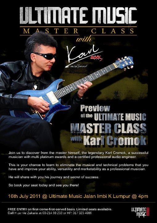 Event Ultimate Music Master Class with Karl Cromok