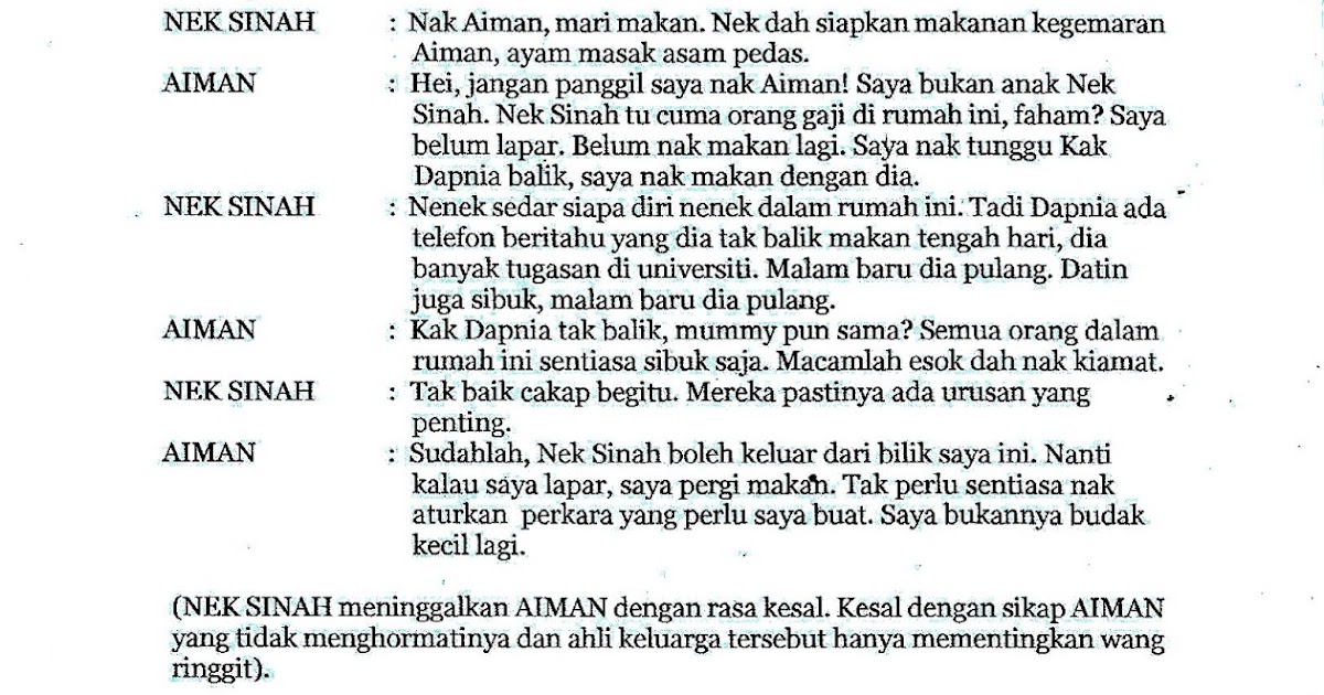 Laman Bahasa Melayu Spm Nota Drama Berkhidmat Untuk Negara Oleh Affix Zulkarnaen Adam Ttingkatan 4