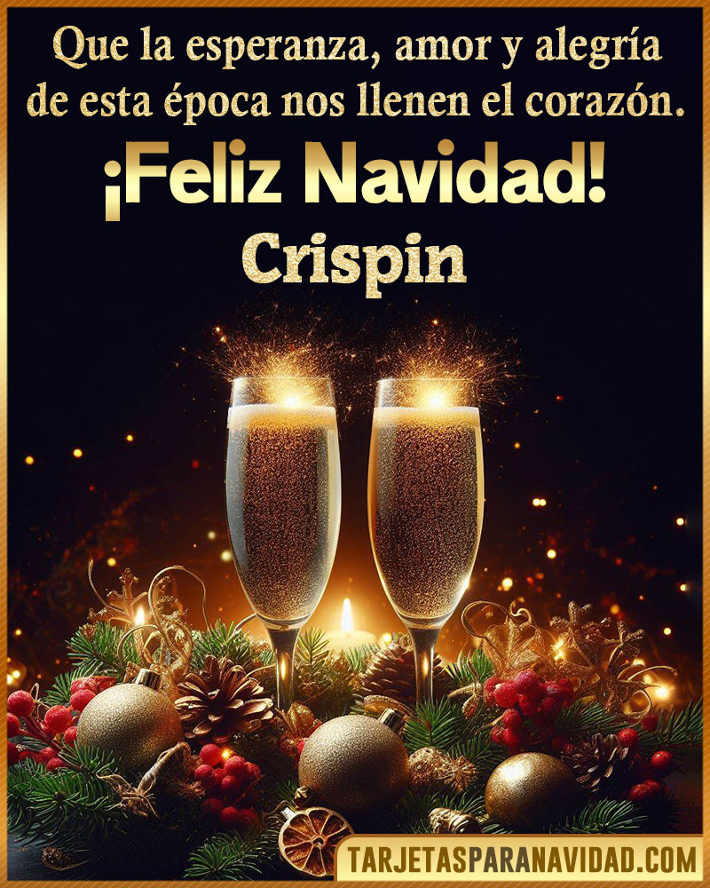 Tarjetitas de navidad para Crispin