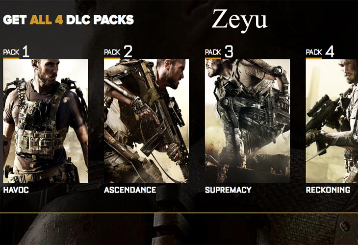 Call Of Duty Advanced Warfare Todos Los DLC + Reckoning