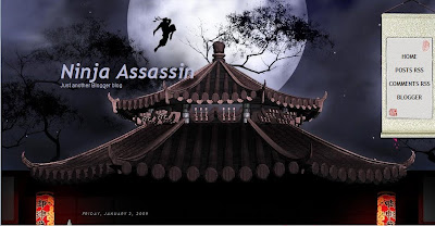 Tema Ninja Assassin blogspot