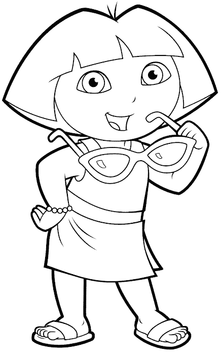  Mewarnai Gambar Dora the Explorer Terbaru