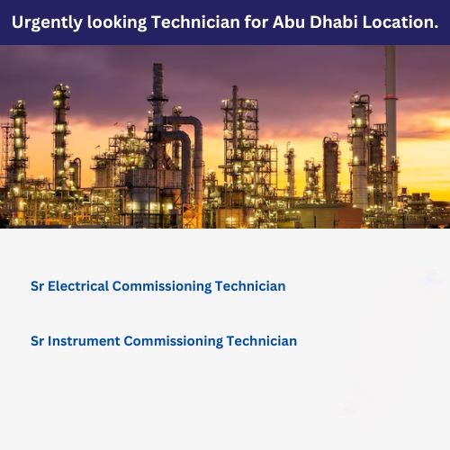 Urgently looking Technician for Abu Dhabi