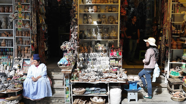 The Witches' Market in La Paz, Bolivia