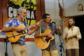 Beto Selig, Wagner Tadeu e Gustavo Agostini em umas das edições do Cultura de Raiz