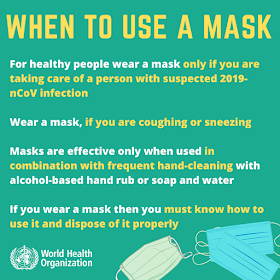 The Who's guidance on when to wear a mask