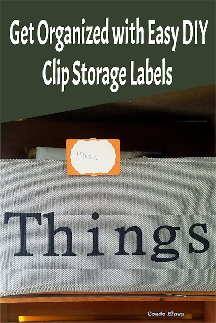 how to make clip on storage container labels