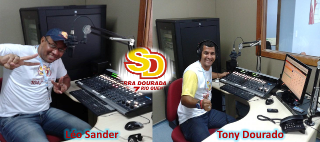 Locutores da Rádio Serra Dourada FM de Rio Quente GO