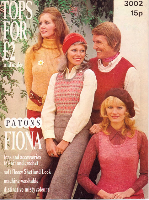 The Vintage Pattern Files: Free 1970's knitting Patterns - Ladies Fair Isle Slip Over & Trousers