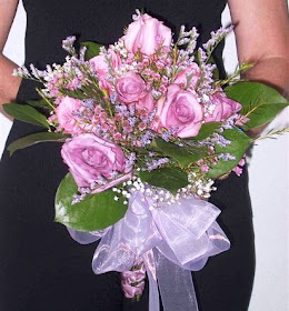 original pink rose wedding bouquet