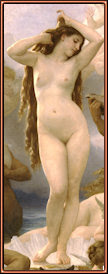 El nacimiento de Venus. William Bouguereau (1825-1905). Museo d'Orsay
