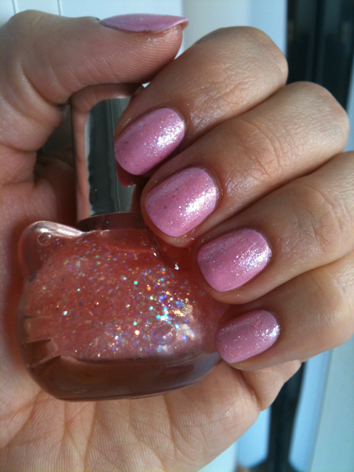Hello Kitty Pink Sprinkles Nail Polish. hello kitty pink sprinkles