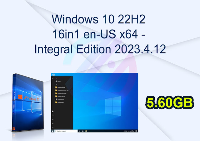 Windows 10 22H2 16in1 en-US x64 – Integral Edition 2023.4.12