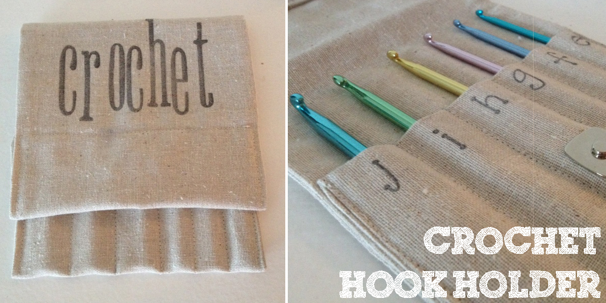 Sewing Barefoot: crochet hook holder